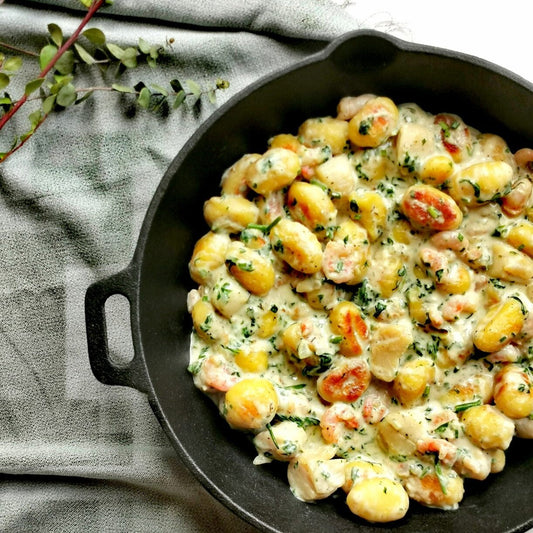 GNOCCHIS CRÉMEUX AUX FRUITS DE MER