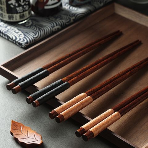 Baguettes japonaises en bois | L'Authentiques duo