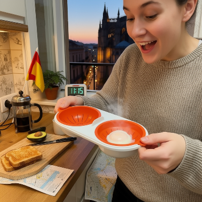 Cuiseur a oeuf micro onde| COOKEGGS repas plus sains