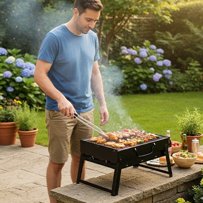 Barbecue-charbon-aeration-réglable 