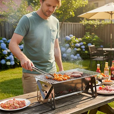 Barbecue-charbon-resistant-a-la-chaleur 