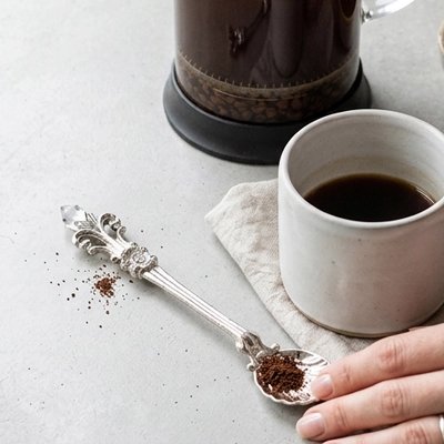 Cuillère à café argentee