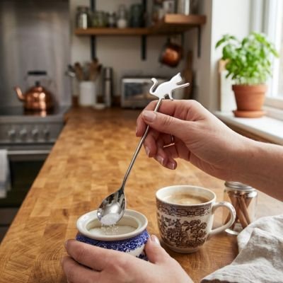 Cuillère à café chat