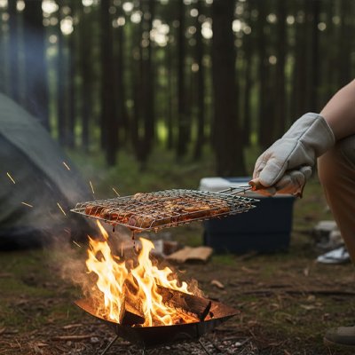 Grille-barbecue-retournement-facile 