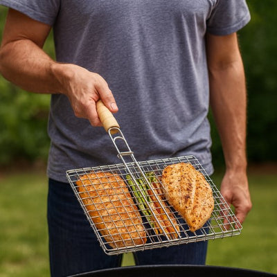 Grille-pour-barbecue-retournement-facile 