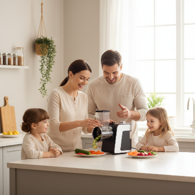 hachoir-a-legume-electrique-famille-en-cuisine