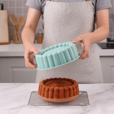 Moule-à-gâteau-silicone-vert
