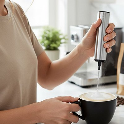 Mousseur a lait electrique rechargeable