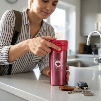 Mug isotherme cafe chaud