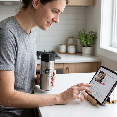 Mug isotherme cafe chaud