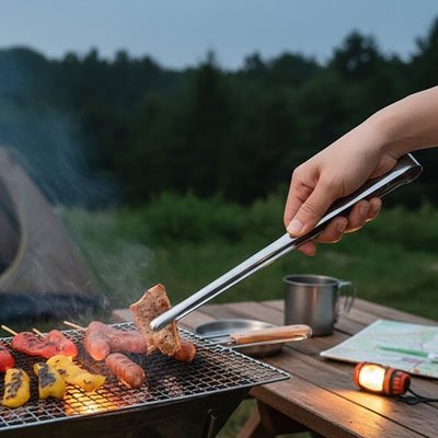 Pinces-pour-barbecue-extrémité-crantés 